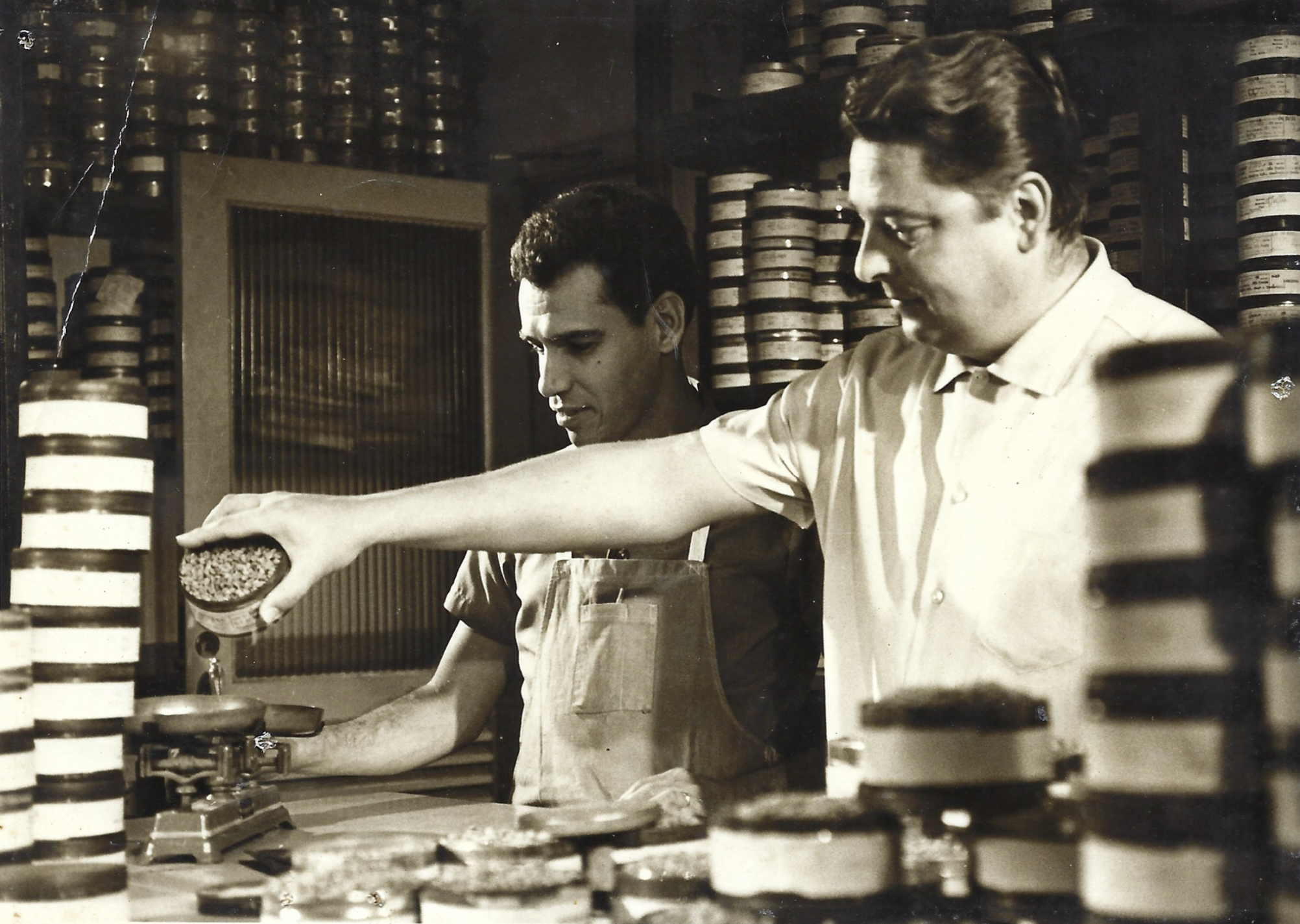 John Wolthers cupping coffee, demonstrating coffee tasting expertise